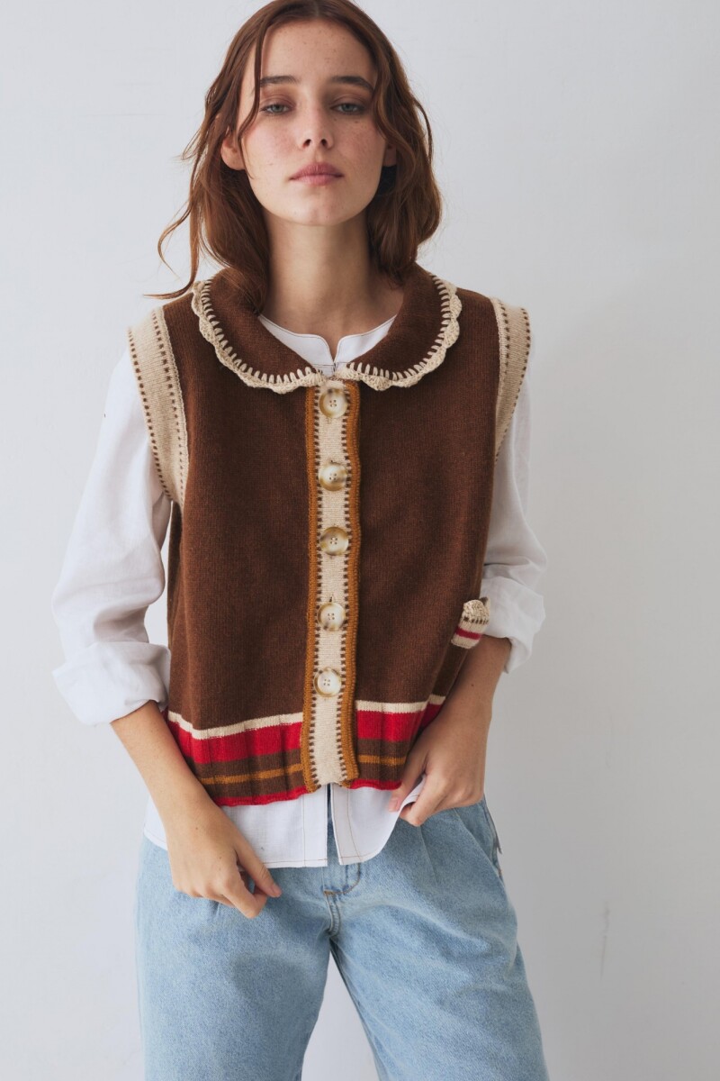 CHALECO CUTIE Pre Venta Chocolate