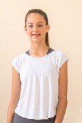 Remera Deportiva. Blanco
