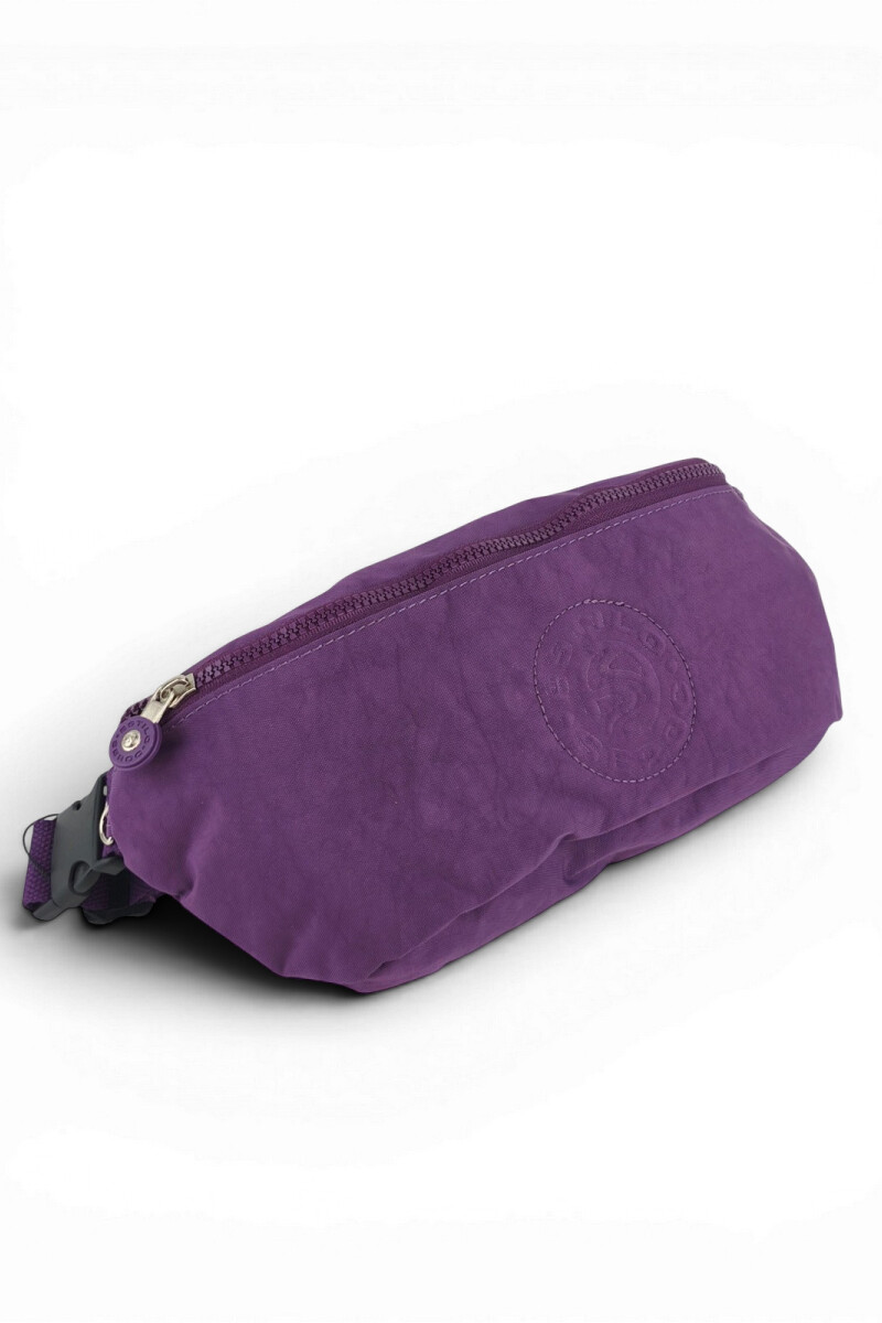 Riñonera Premium de Tafeta Amasada Violeta