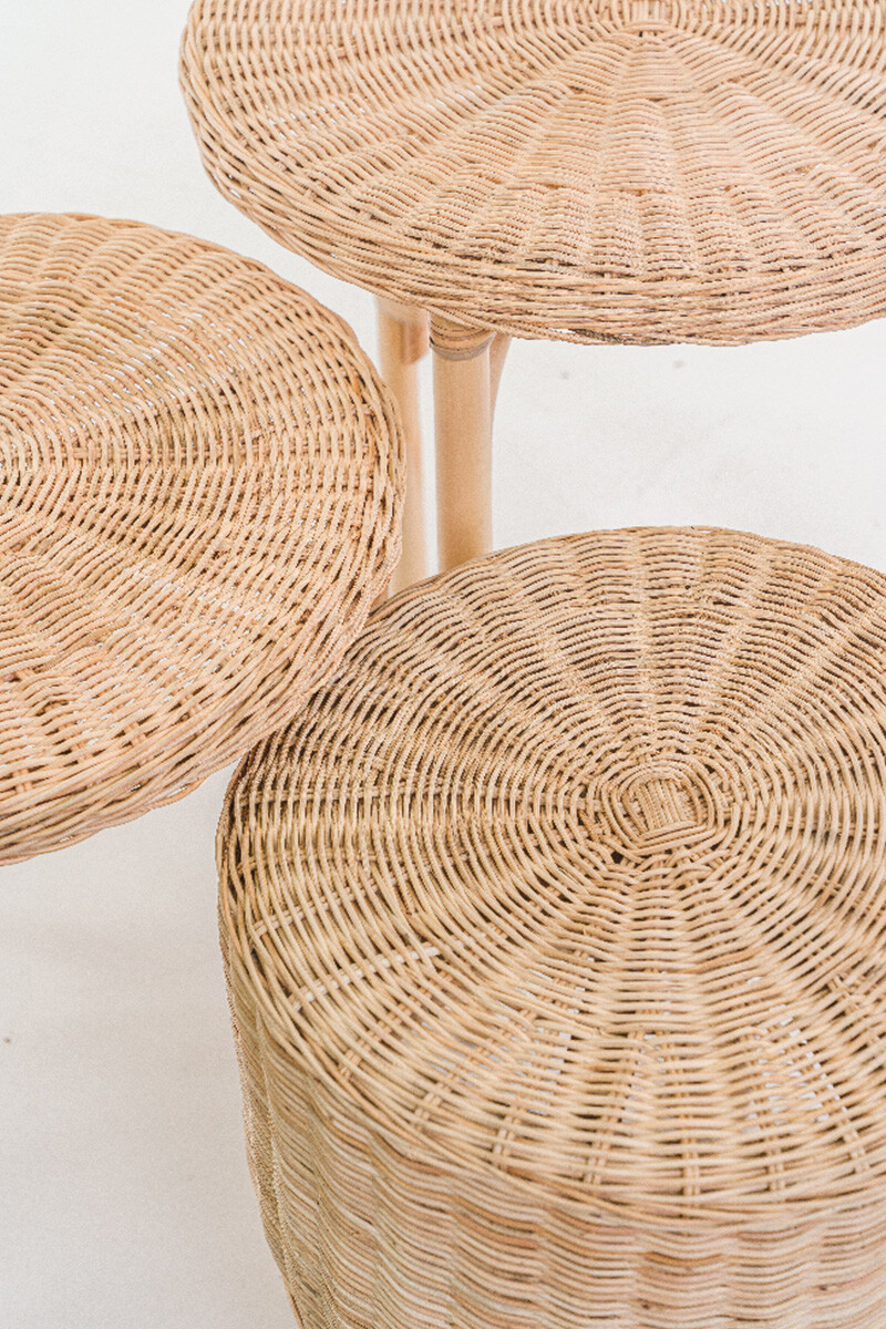 GATRI CONJUNTO MESAS LATERALES GATRI 50DIAMX35/40/45H CM