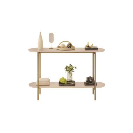 Mesa de arrime en MDF y Metal Charlote Blanco