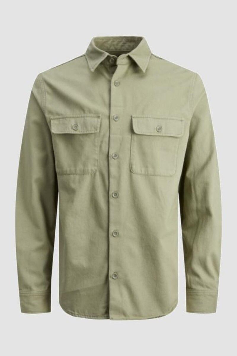 Camisa Dennis Doble Bolsiilo Frontal Comfort Fit Oil Green
