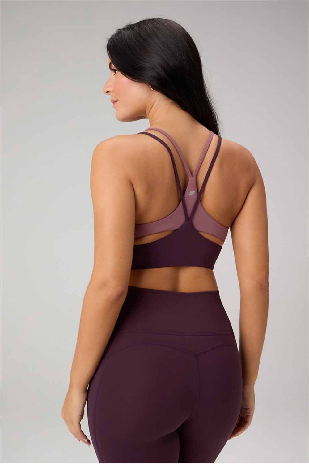 Top Principal Low Impact Bra Mujer Oxblood/Mushroom Mauve