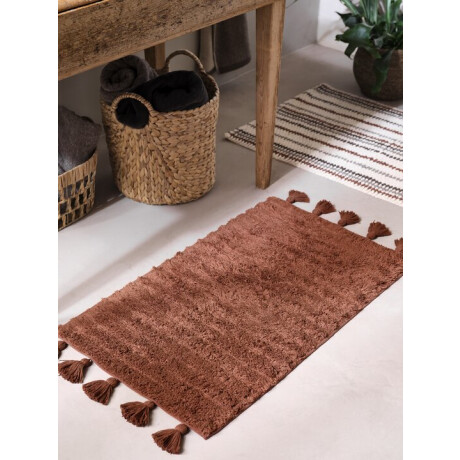 Alfombra baño SVARTE 50x80 terracota Terracota