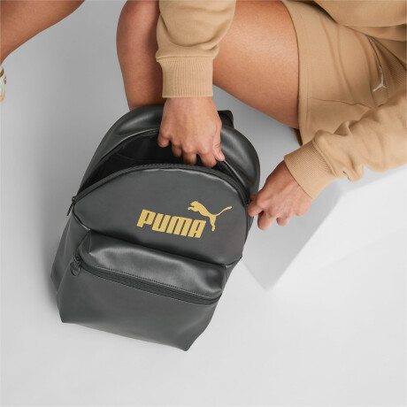 Mochila Puma Core Up Backpack Negro - Dorado