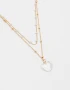 Collares Cortos Con corazón Collar Con Corazón - Dorado