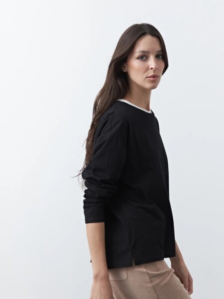 T-SHIRT D.CASSIN ZACK NEGRO