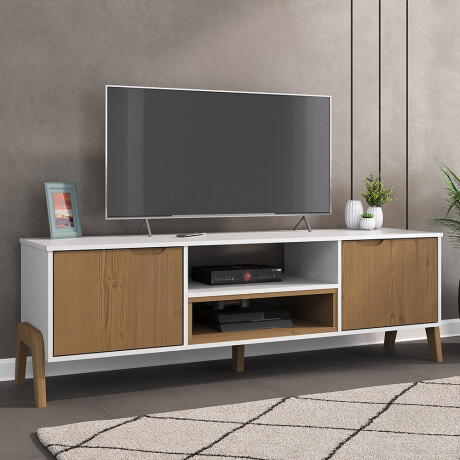 Rack de tv Linea Veneza Blanco/Miel