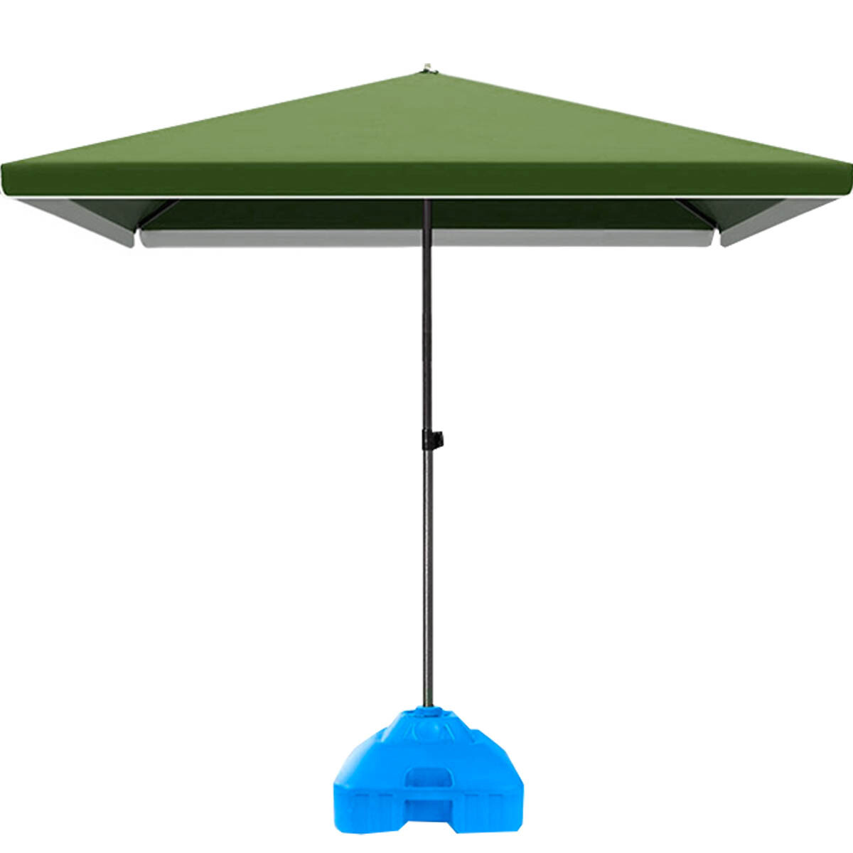 Sombrilla Jardín Bar Cuadrada 2x2 Uv50+ Base Premium - Verde 