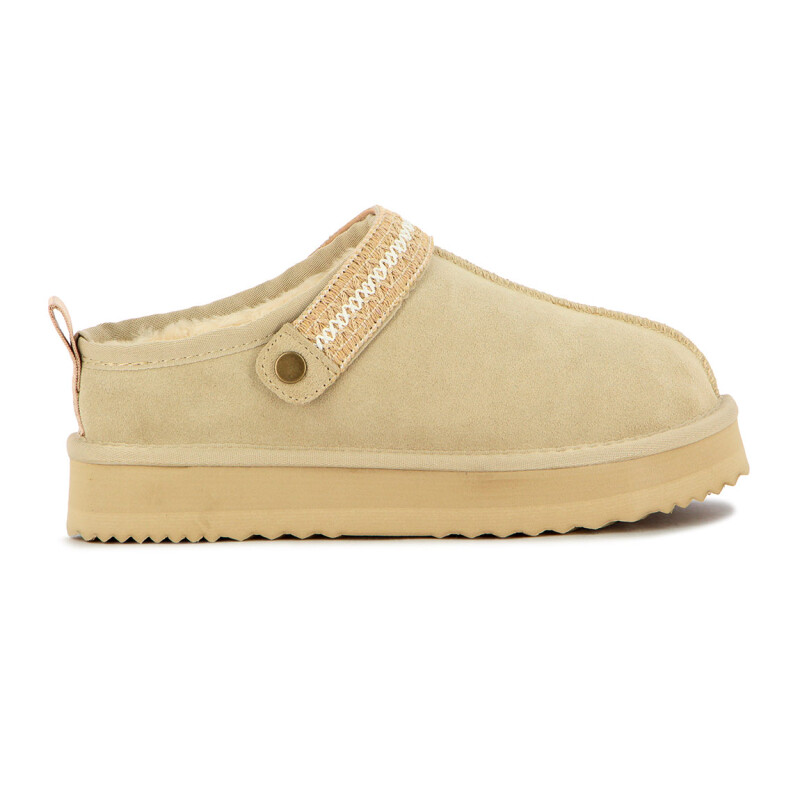 Zapato Country Cuero Mujer Beige
