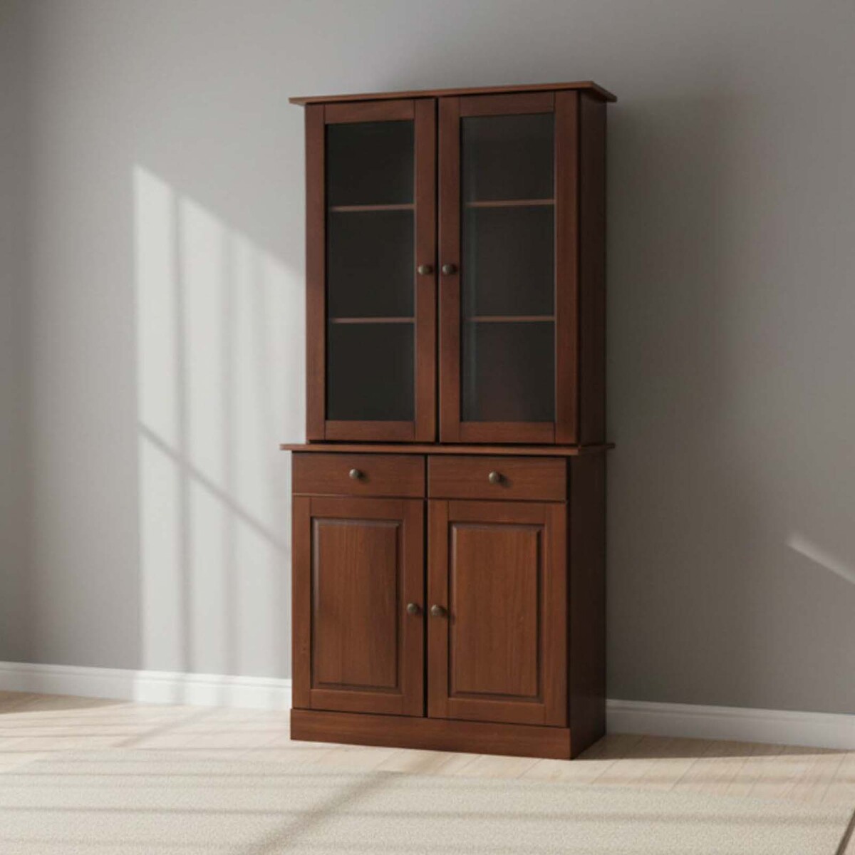 APARADOR/CRISTALERO - PINO MARRON CRISTALERO AGATA 