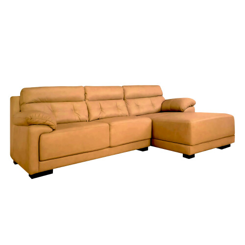 Sofá Albany - 3 cuerpos Camel - Chaise Izquierdo