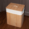 Canasto cesto para ropa sucia de bambú Canasto cesto para ropa sucia de bambú