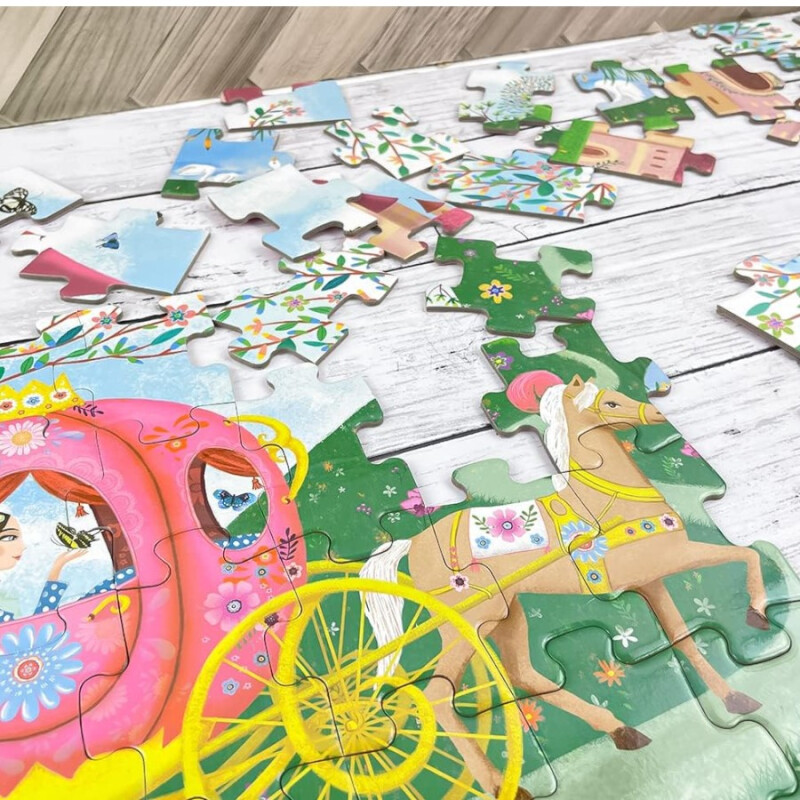 Puzzle Silueta El Carruaje de Elise Djeco Puzzle Silueta El Carruaje de Elise Djeco