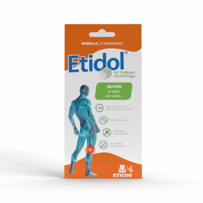 ETIDOL FIT THERAPY RODILLA X 3 PARCHES única