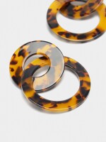 Pendientes Entrelazados Efecto Carey multicolor