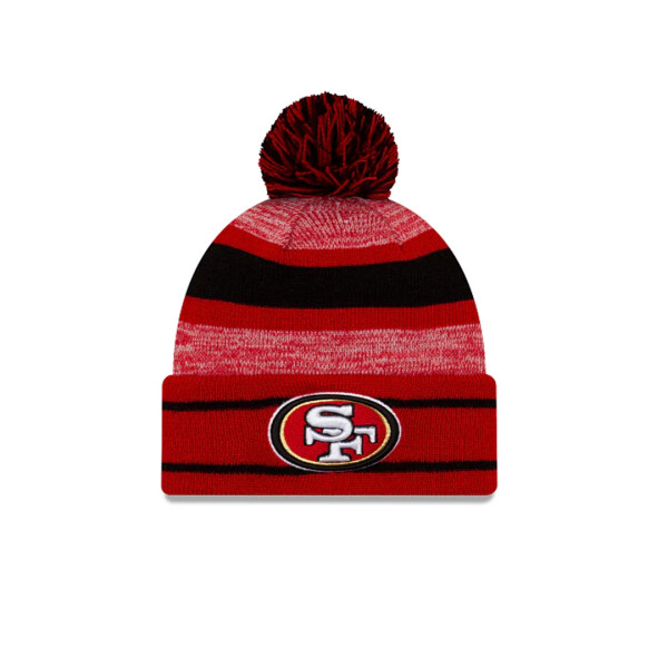 NFL CUFF POM KNIT SAF49E - NEW ERA ROJO/NEGRO