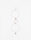 Pulseras Flexibles Sets Metal Sets De Pulseras - Plateado