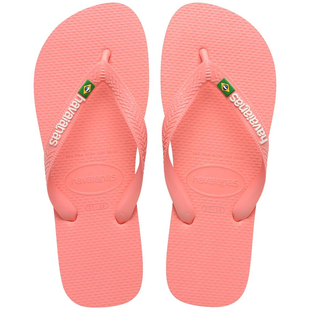 Sandalias Havaianas Brasil Logo Hombre Rosa Mango