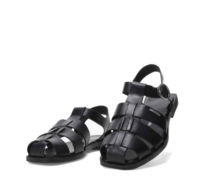 Sandalia franciscana con punta cerrada 336801 Preto