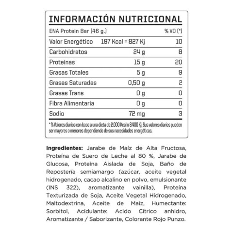 Barrita ENA protein bar chocolate Barrita Ena Prot Bar Chocolate