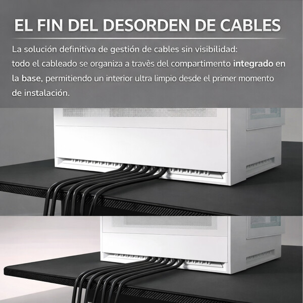 Gabienete Gamer Cougar Omnyx 4 Fanes Incluidos Mid Tower BLANCO