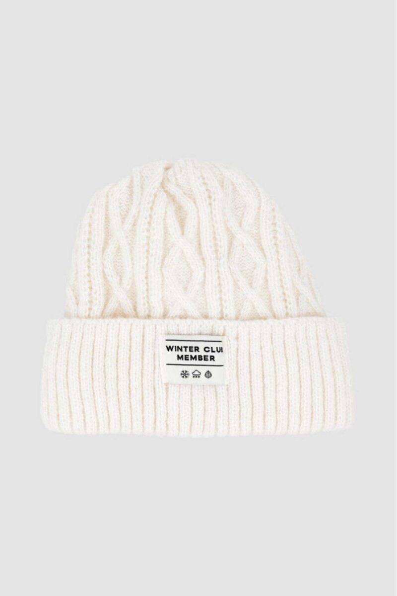 Gorro Winter Club Member - Beige 