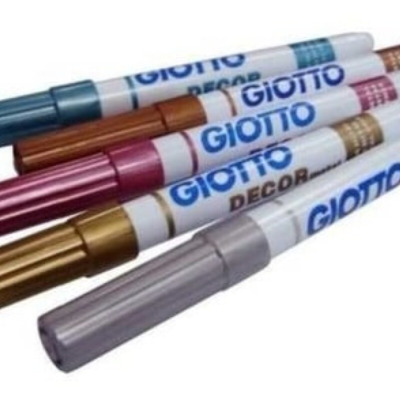 Marcadores Metalizados Giotto x5 colores Marcadores Metalizados Giotto x5 colores