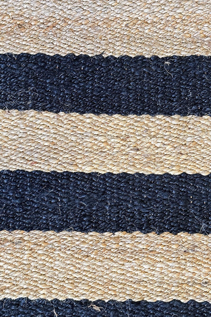 Agra ALFOMBRA AGRA JUTE 300X400 NATURAL BLACK