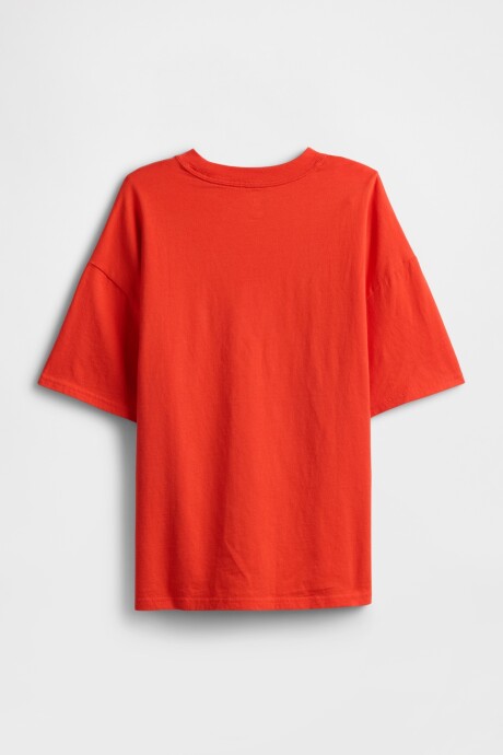 Remera Relaxed Niño Poster Red