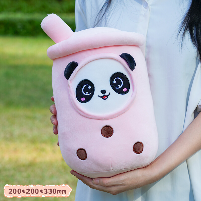 Peluche De Panda Boba Tea - Rosa - 33cm Peluche De Panda Boba Tea - Rosa - 33cm