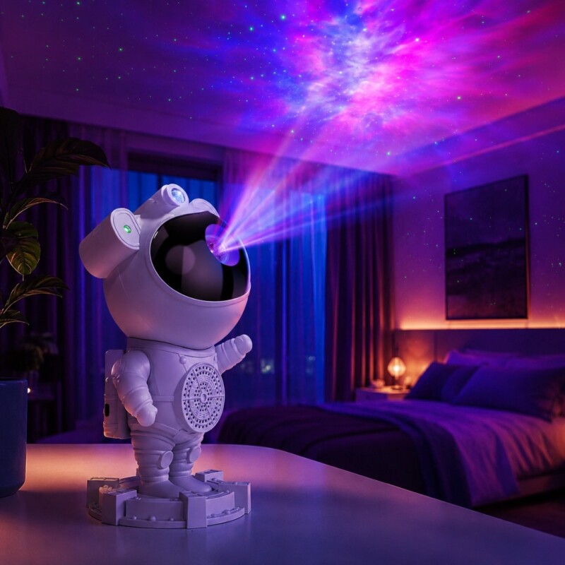 Lámpara parlante astronauta USB luces estrellas con control remoto Lámpara parlante astronauta USB luces estrellas con control remoto