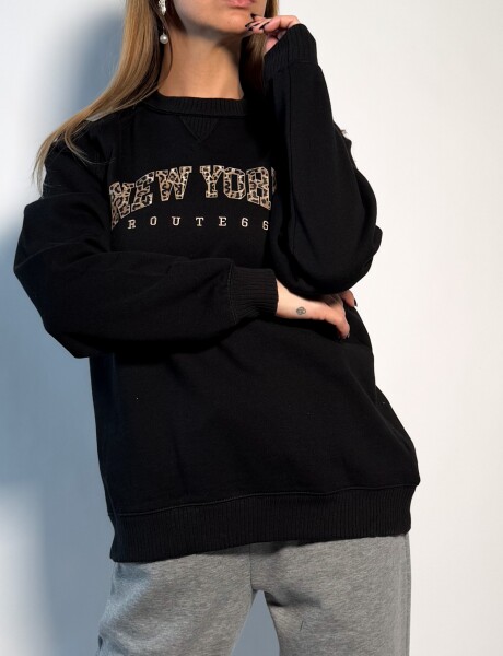 Sweater de algodon Nora Negro
