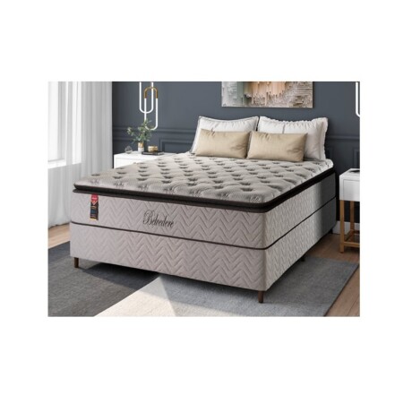 SOMMIER 2 PLAZAS RESORTE BELVEDERE GRIS NEGRO HELLEN SOMMIER 2 PLAZAS RESORTE BELVEDERE GRIS NEGRO HELLEN
