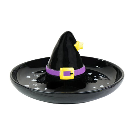 Copetinero gorro de bruja de ceramica Halloween Copetinero gorro de bruja de ceramica Halloween