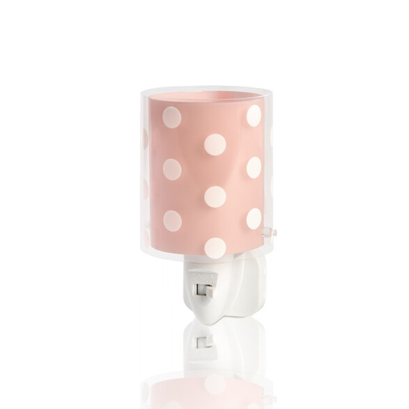 Veladora infantil DOTS CORAL coral lunares blancos DA0104