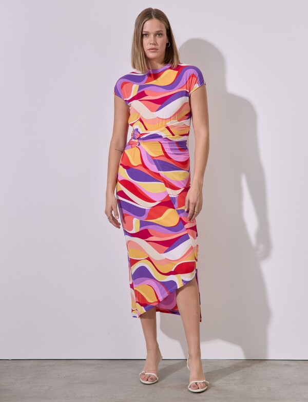 Vestido Swirl MULTI/VIOLETA