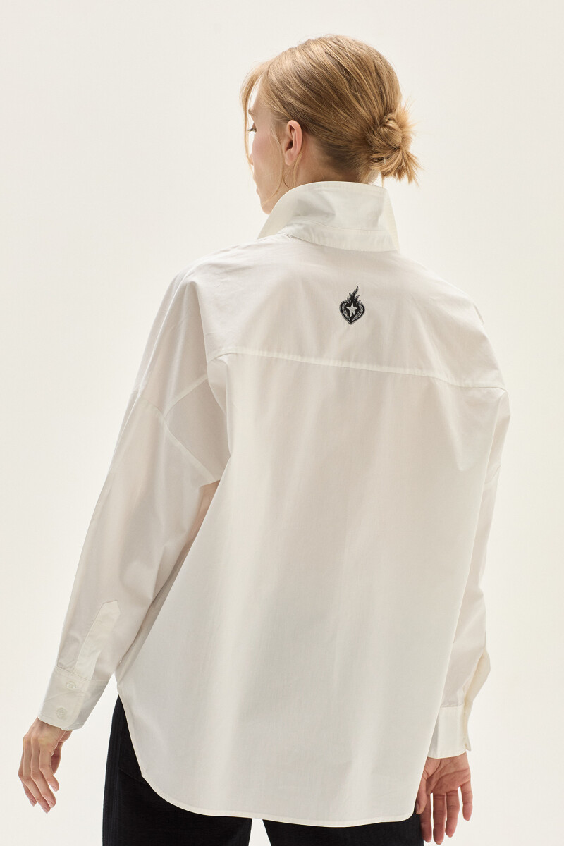 Camisa Hearts Blanco