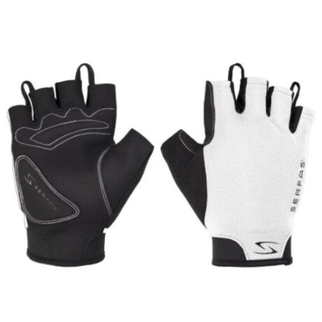 Guantes Ciclista Cortos Serfas Starter Dama Blanco