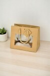 Bolsa con ventana 24x14x19 cm MADERA
