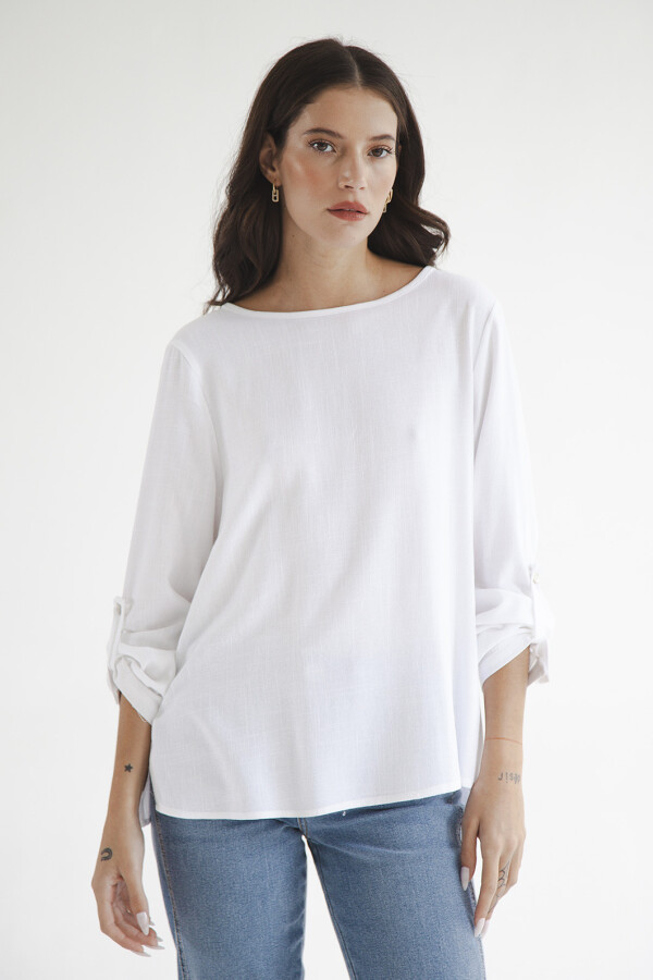 BLUSA LINO BASE BLANCO