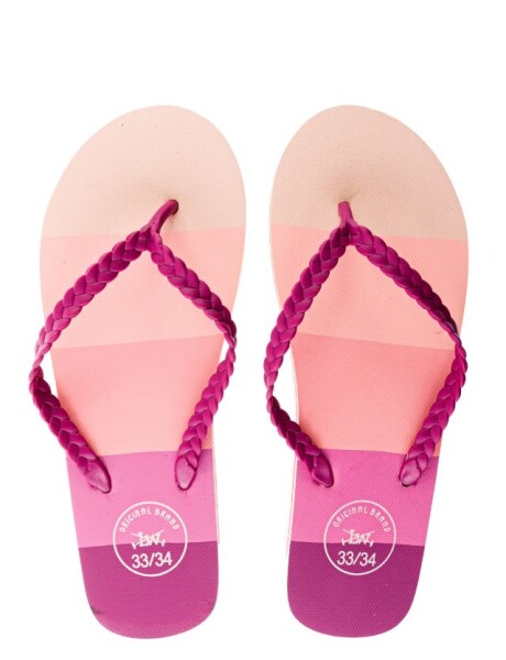 OJOTA CON DISEÑO A RAYAS Fucsia
