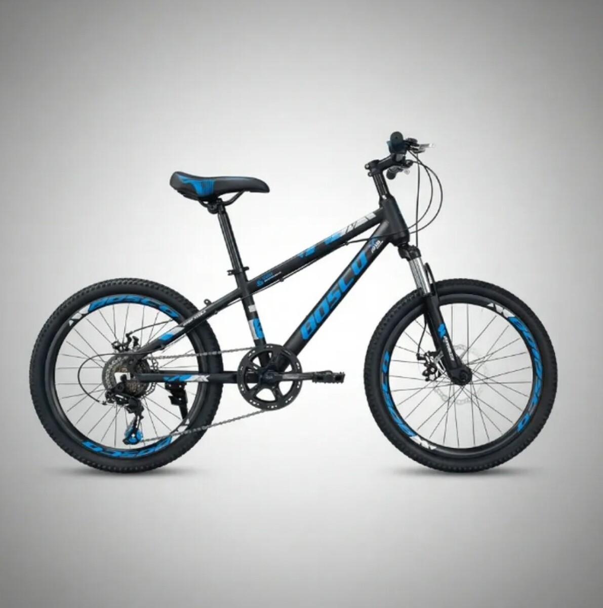 Bicicleta Montaña Rodado 20 Con 7 De Velocidad Aro 20 - Azul 