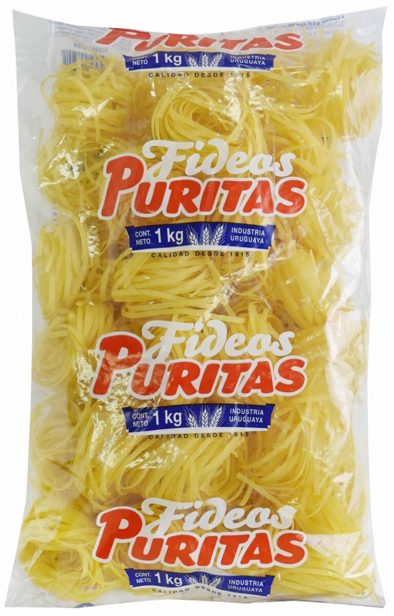 FIDEOS SEMOLADOS PURITAS 1K NIDOS 