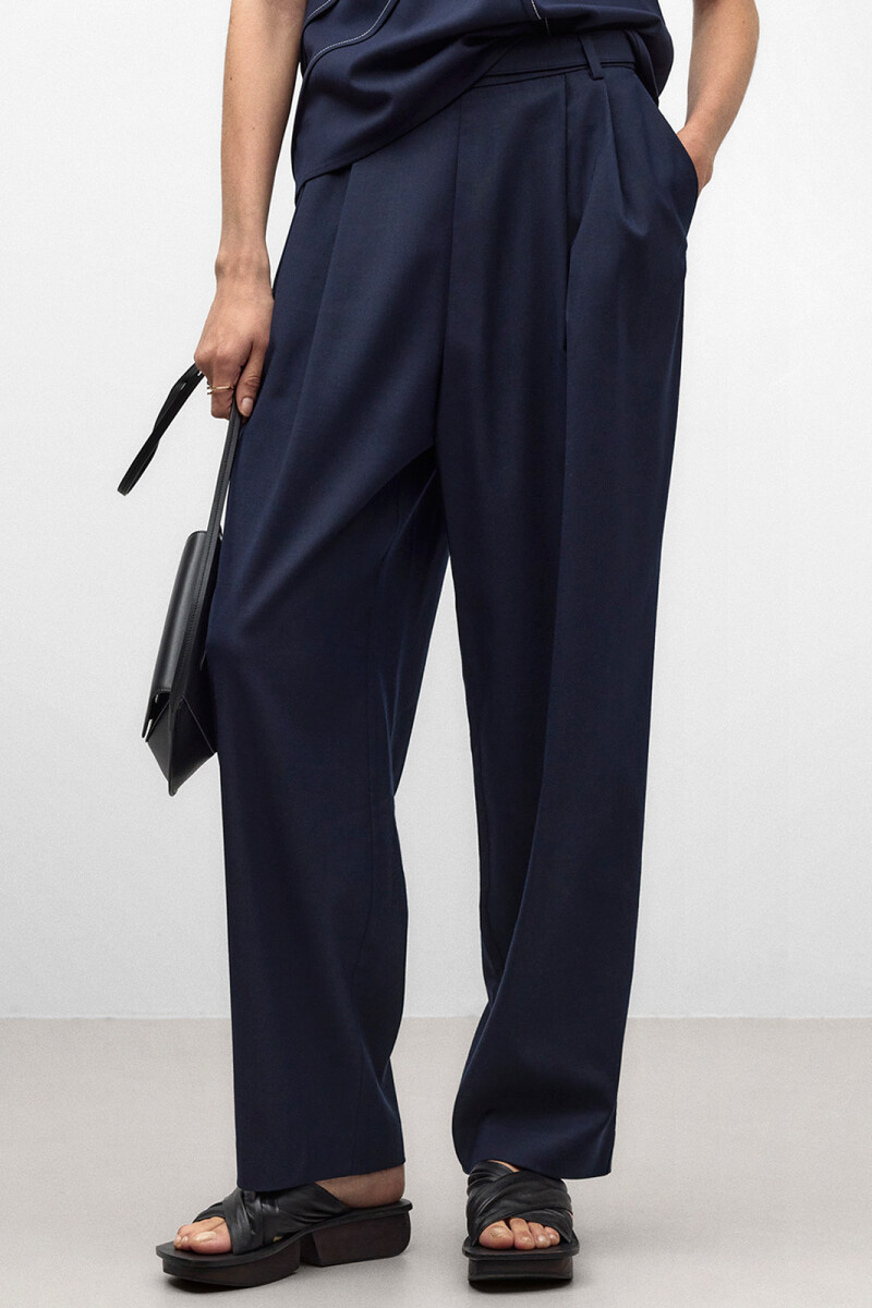 PANTALÓN SASTRE Azul