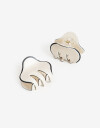 Broches Sets Acrilico Combinacion Bicolor