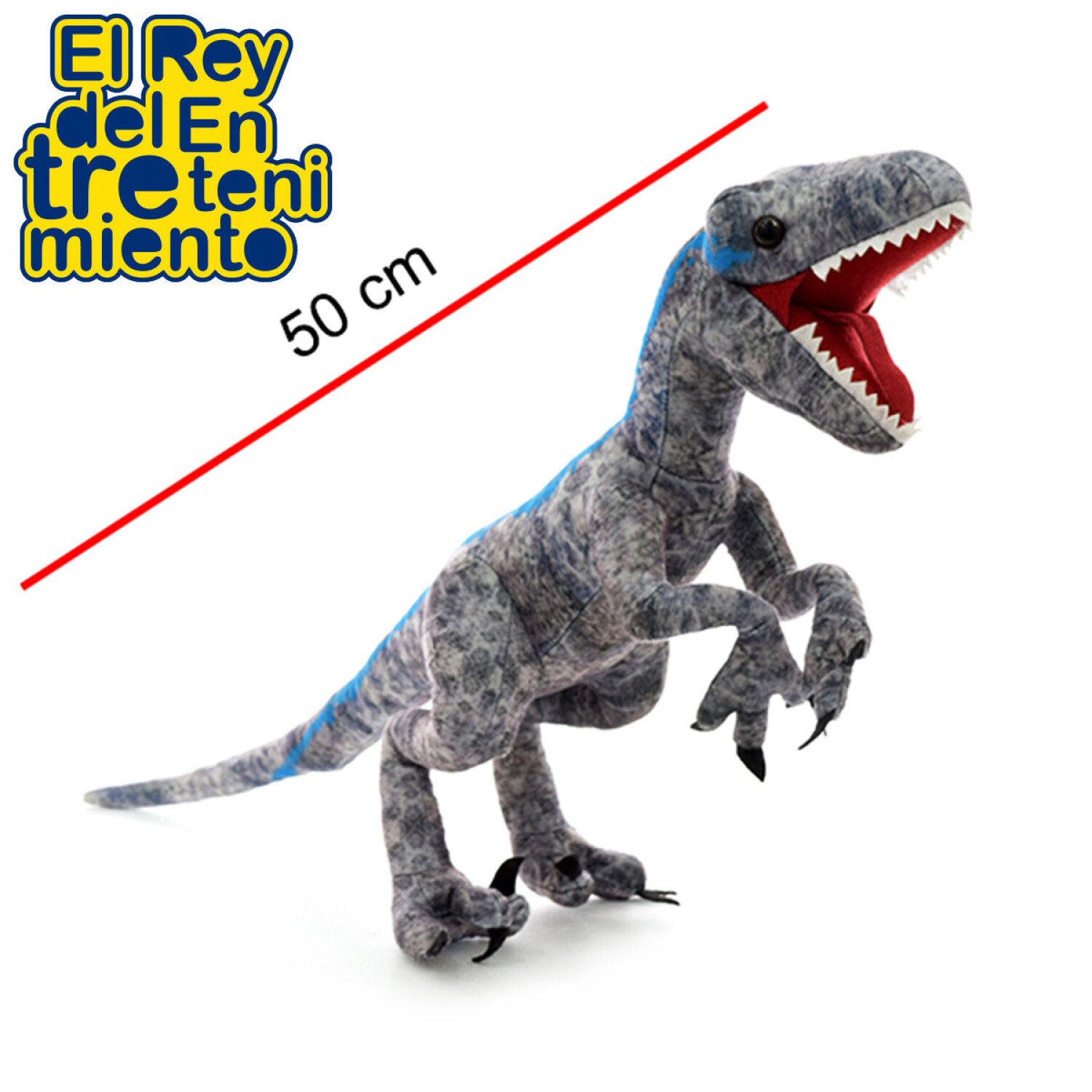 Dinosaurio De Peluche Jurassic World Blue 50Cm El Rey del