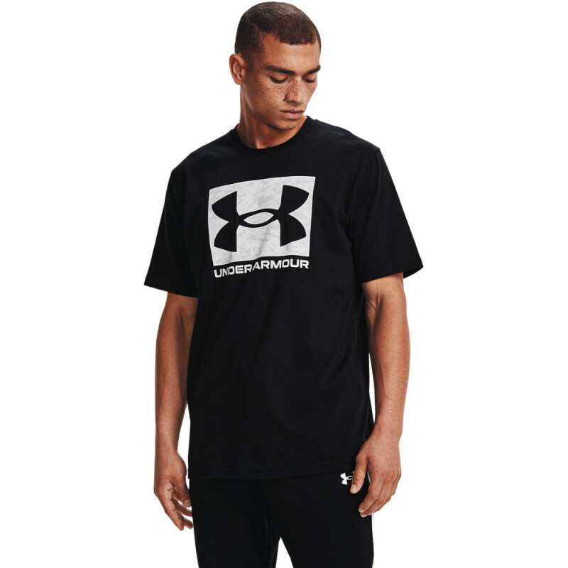 UA ABC CAMO BOXED LOGO SS-BRN BLK-001
