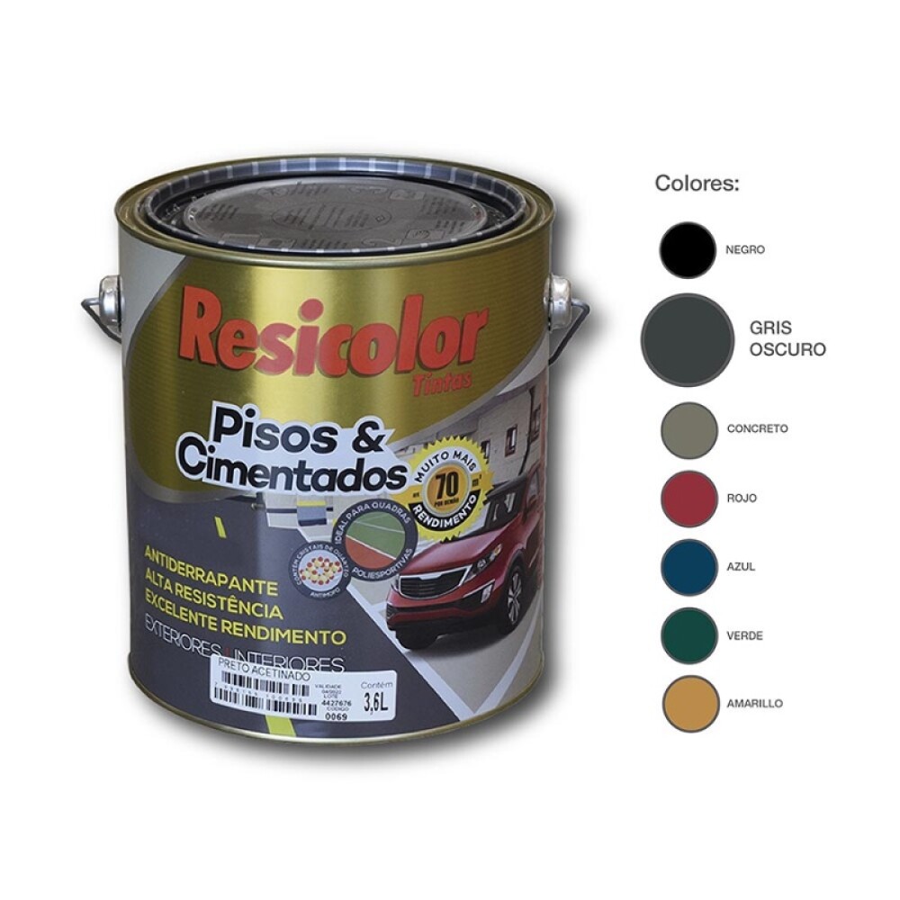 PINTURA PISO CINZA OSC ACET. 3.6 lts Pintura Piso Cinza Osc Acet. 3.6 Lts