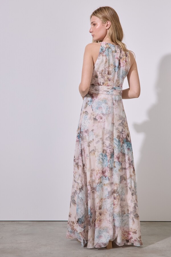 Vestido Maxi Flores BEIGE/MULTI